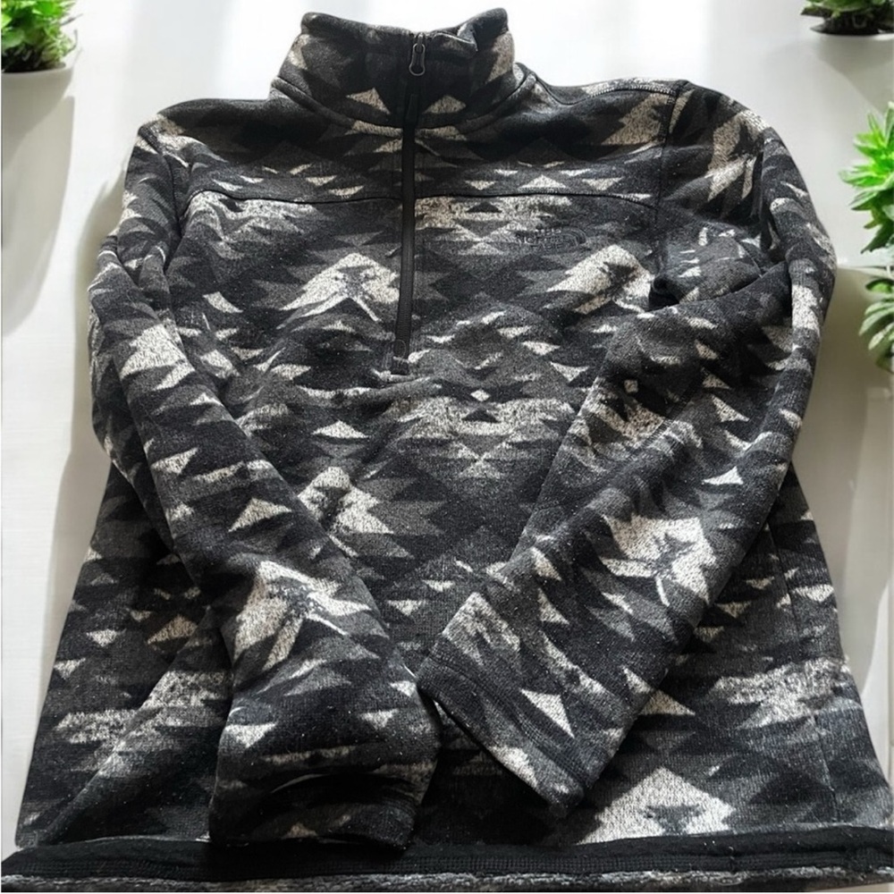 The North Face Black and Gray Fleece Jacket
